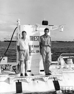 Don Walsh and Jacques Piccard on the Trieste